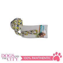 Load image into Gallery viewer, Pawise 14853 Dog Toy Floss Tugger Ball w/ Handle 26cm - Dogs And The City Online