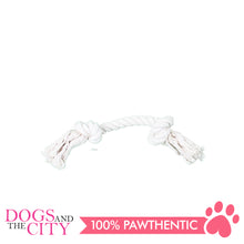 Load image into Gallery viewer, Pawise 14887 12" Rope Bone w/2 Knots Natural Color Dog Toy - All Goodies for Your Pet