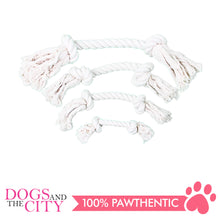 Load image into Gallery viewer, Pawise 14887 12" Rope Bone w/2 Knots Natural Color Dog Toy - All Goodies for Your Pet
