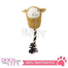 Load image into Gallery viewer, PAWISE 15013 Pet Plush Llama with Rope Chew Toy for Dogs and Puppy 26cm - Dogs And The City Online